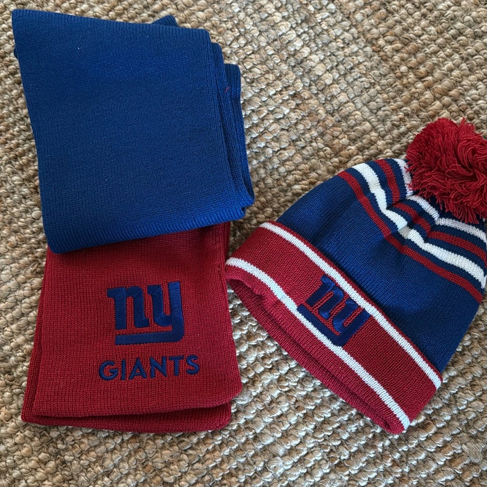 NFL NY Giants Scarf & Hat Set